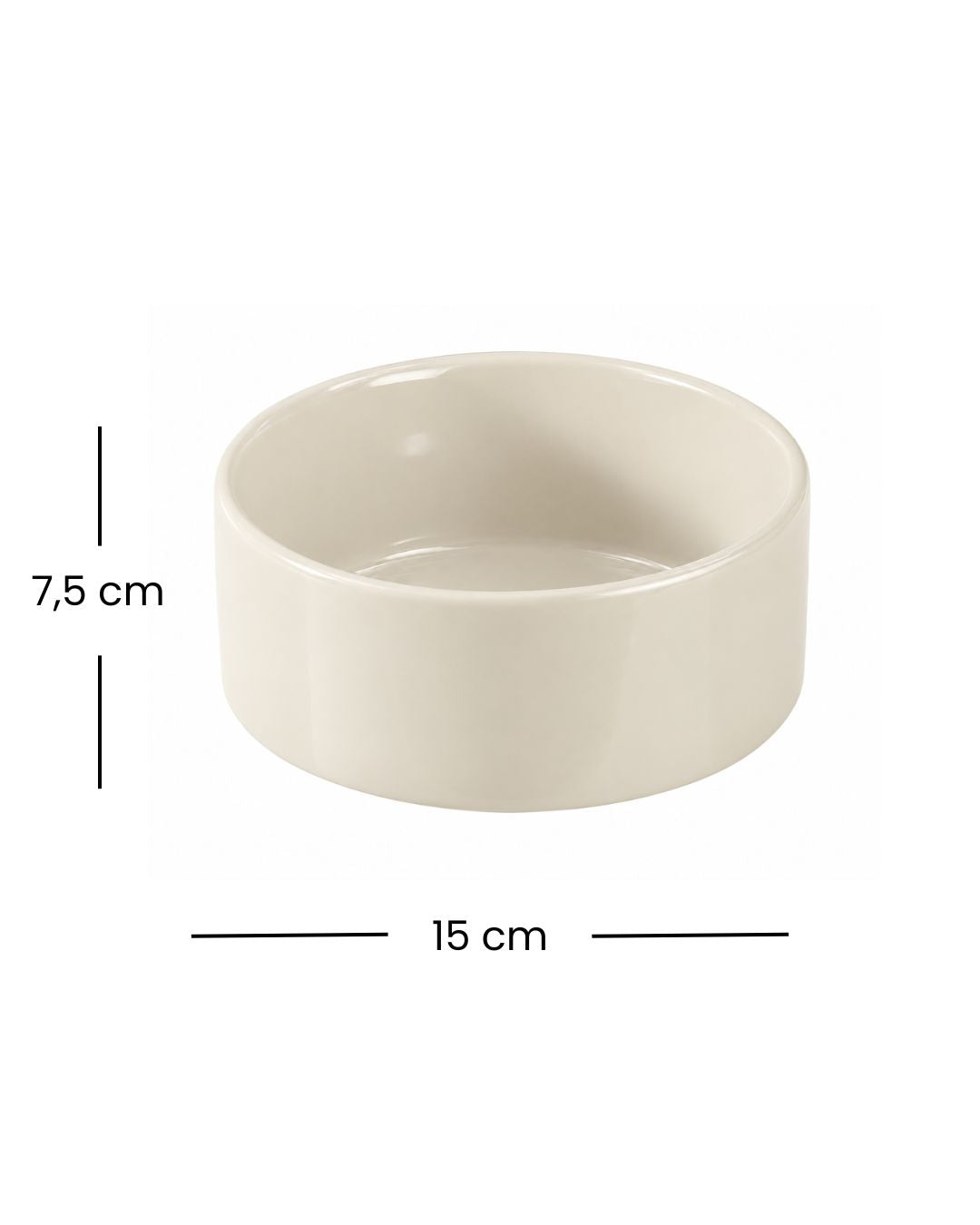 Cuenco Classic Medium Dune | Perros pequeños y medianos